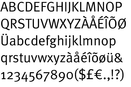 seat meta normal font